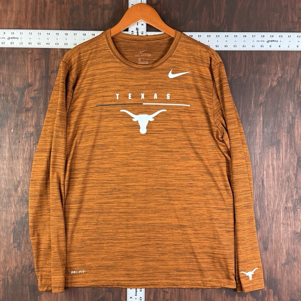 Nike Texas Longhorns Legend Velocity Performance Long Sleeve Orange Men's Large